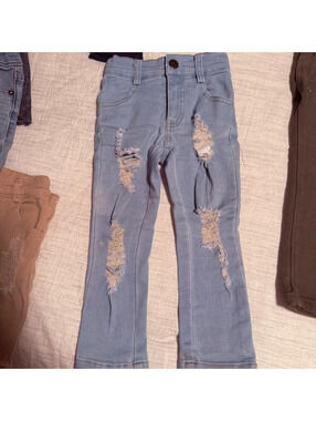 Raxtin light wash skinny destroyed denim